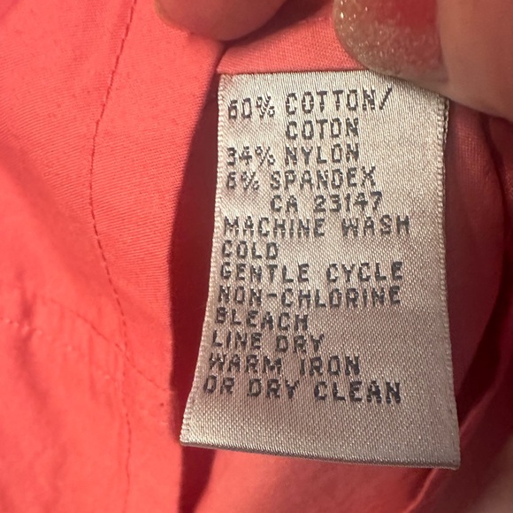 Talbots Collection Salmon Button Down Long Sleeve Shirt 14 - Picture 8 of 9